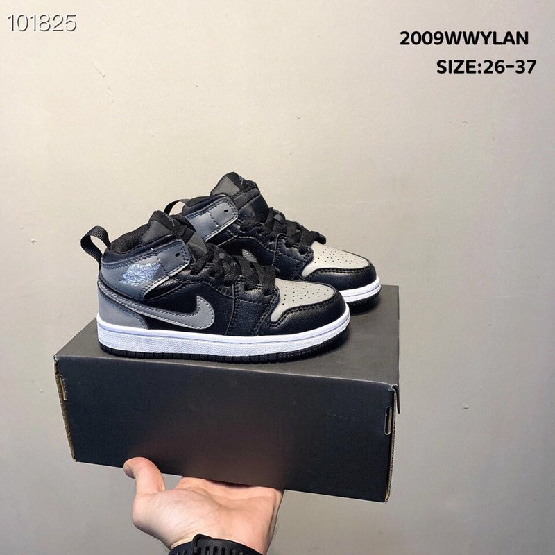 _Real head layer_ Nike Air Jordan Brand 1 AJ1 Jordan first high-end sports children_s shoes basketball shoes 26-37-95b28889